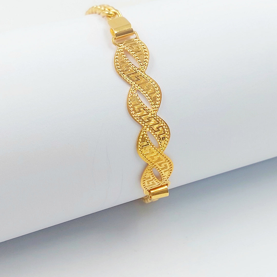 21K اسوارة بلاك فيرنا-مجوهرات الشيخ سعيد-Saeed Jewelry 