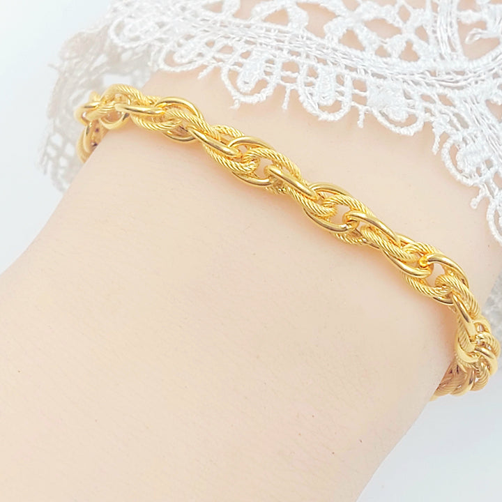 21K اسوارة فيرنا-مجوهرات الشيخ سعيد-Saeed Jewelry 