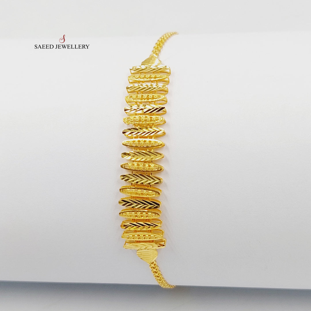 21K اسوارة اجنحة-مجوهرات الشيخ سعيد-Saeed Jewelry 