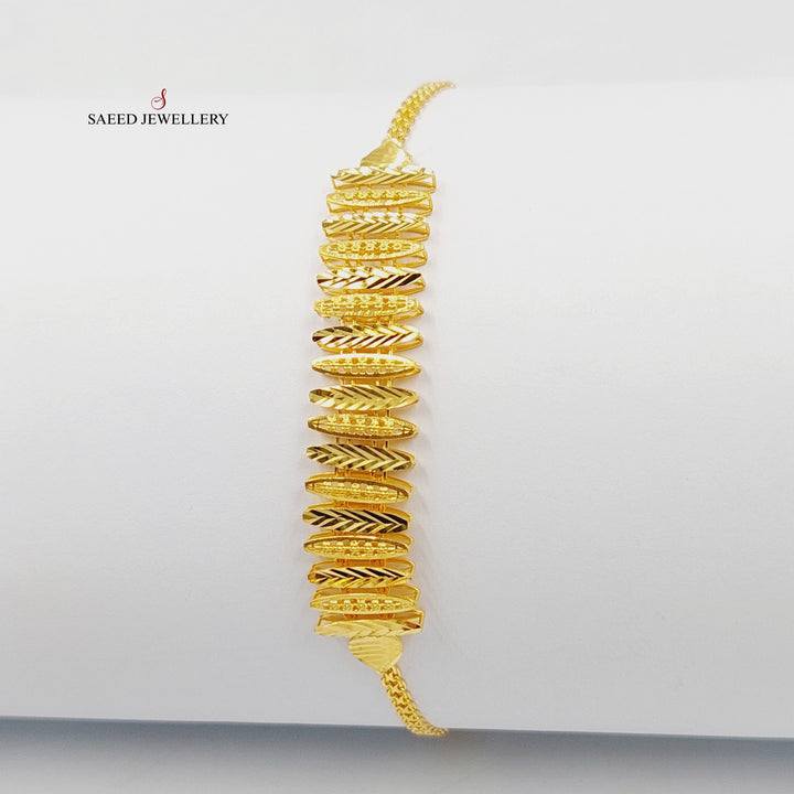 21K اسوارة اجنحة-مجوهرات الشيخ سعيد-Saeed Jewelry 