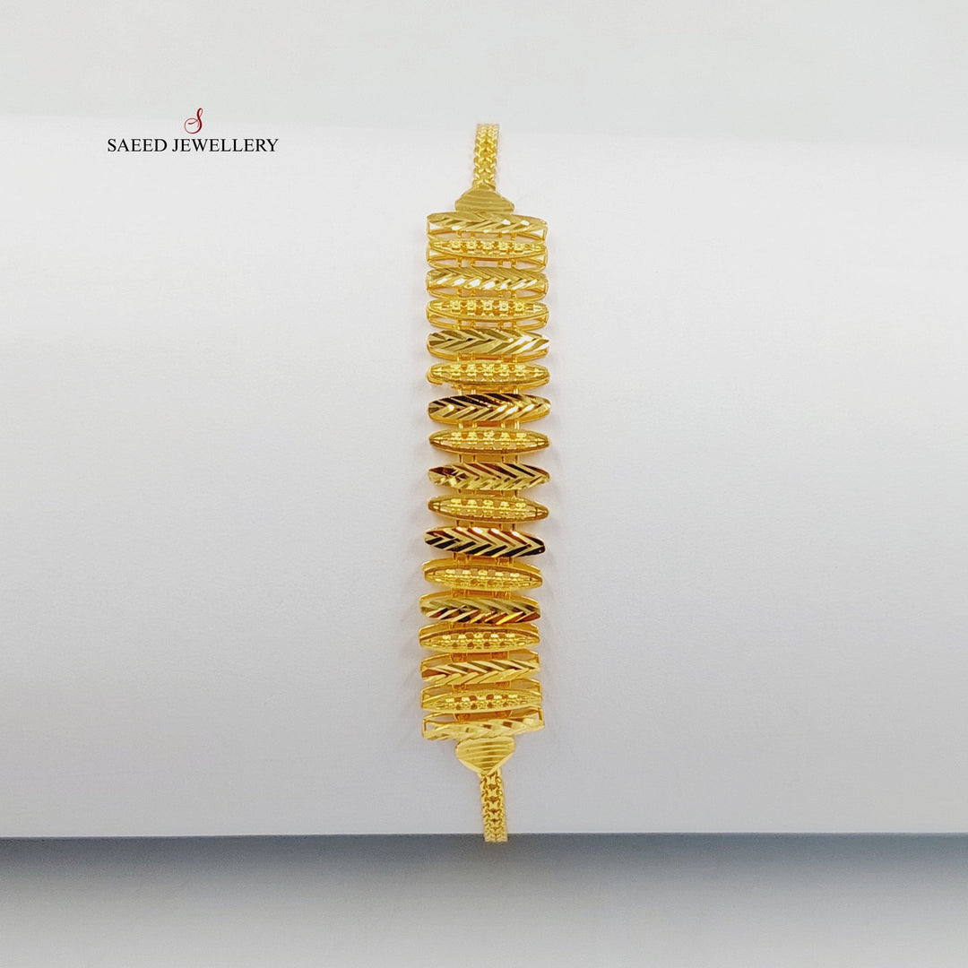 21K اسوارة اجنحة-مجوهرات الشيخ سعيد-Saeed Jewelry 