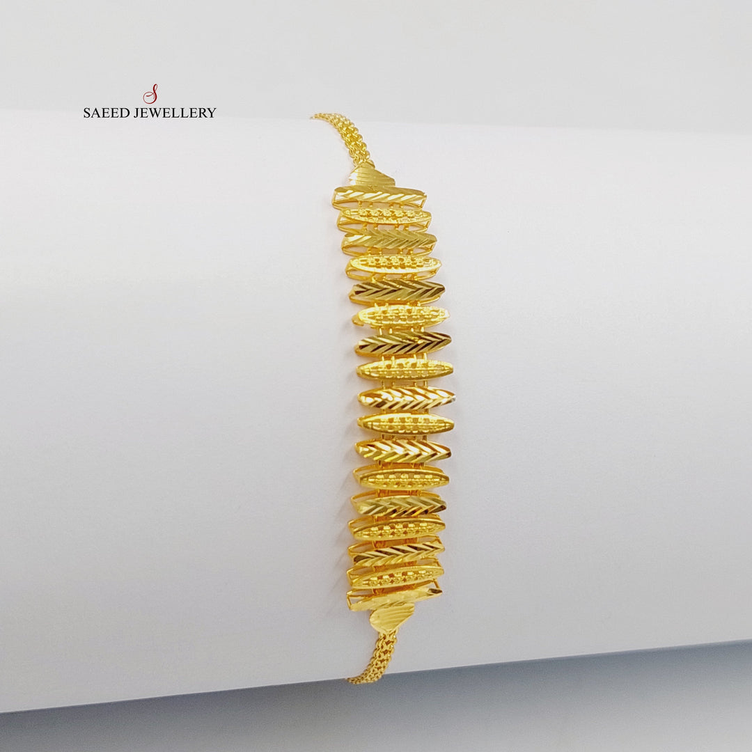 21K اسوارة اجنحة-مجوهرات الشيخ سعيد-Saeed Jewelry 