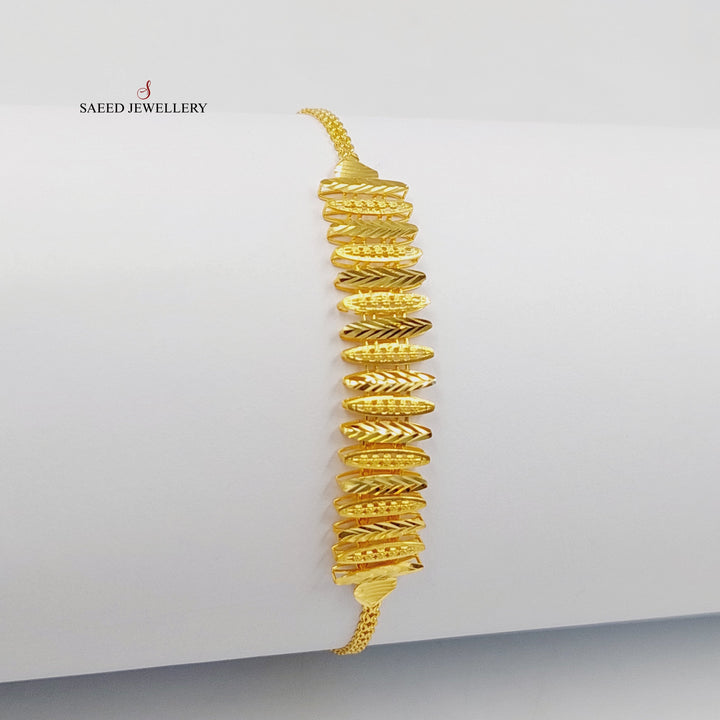 21K اسوارة اجنحة-مجوهرات الشيخ سعيد-Saeed Jewelry 