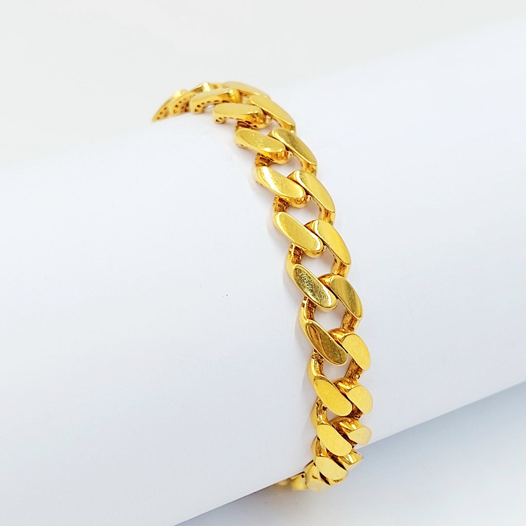 21K اسوارة جنزير مرصع-مجوهرات الشيخ سعيد-Saeed Jewelry 