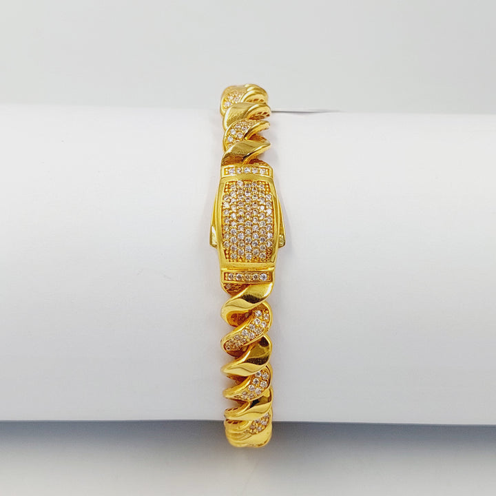 21K اسوارة اكسترا مرصع-مجوهرات الشيخ سعيد-Saeed Jewelry 