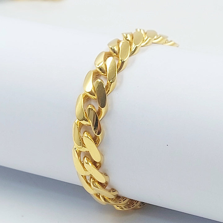 21K اسوارة جنزير مرصع-مجوهرات الشيخ سعيد-Saeed Jewelry 