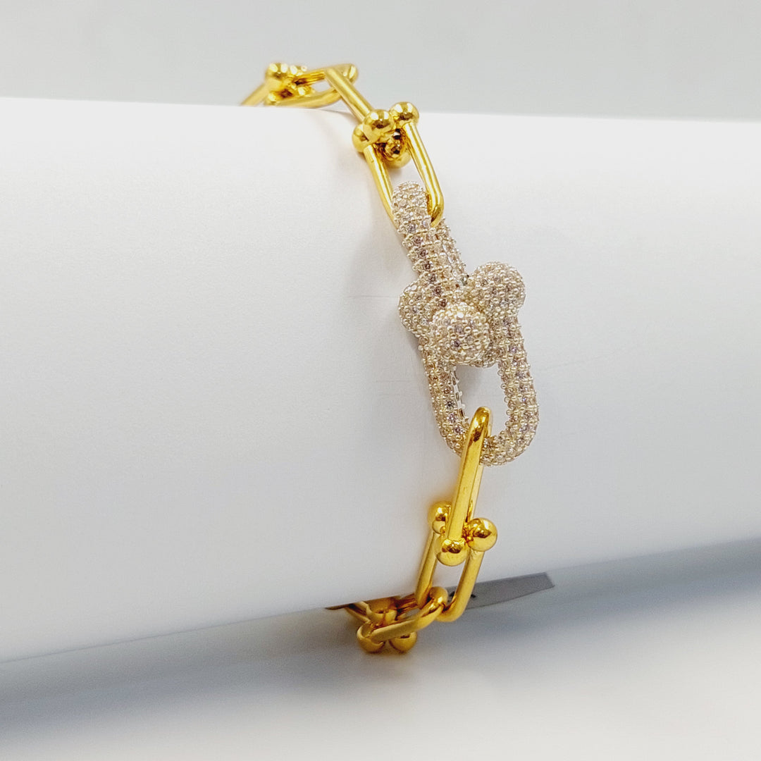 21K اسوارة بيبر كليب مرصع-مجوهرات الشيخ سعيد-Saeed Jewelry 