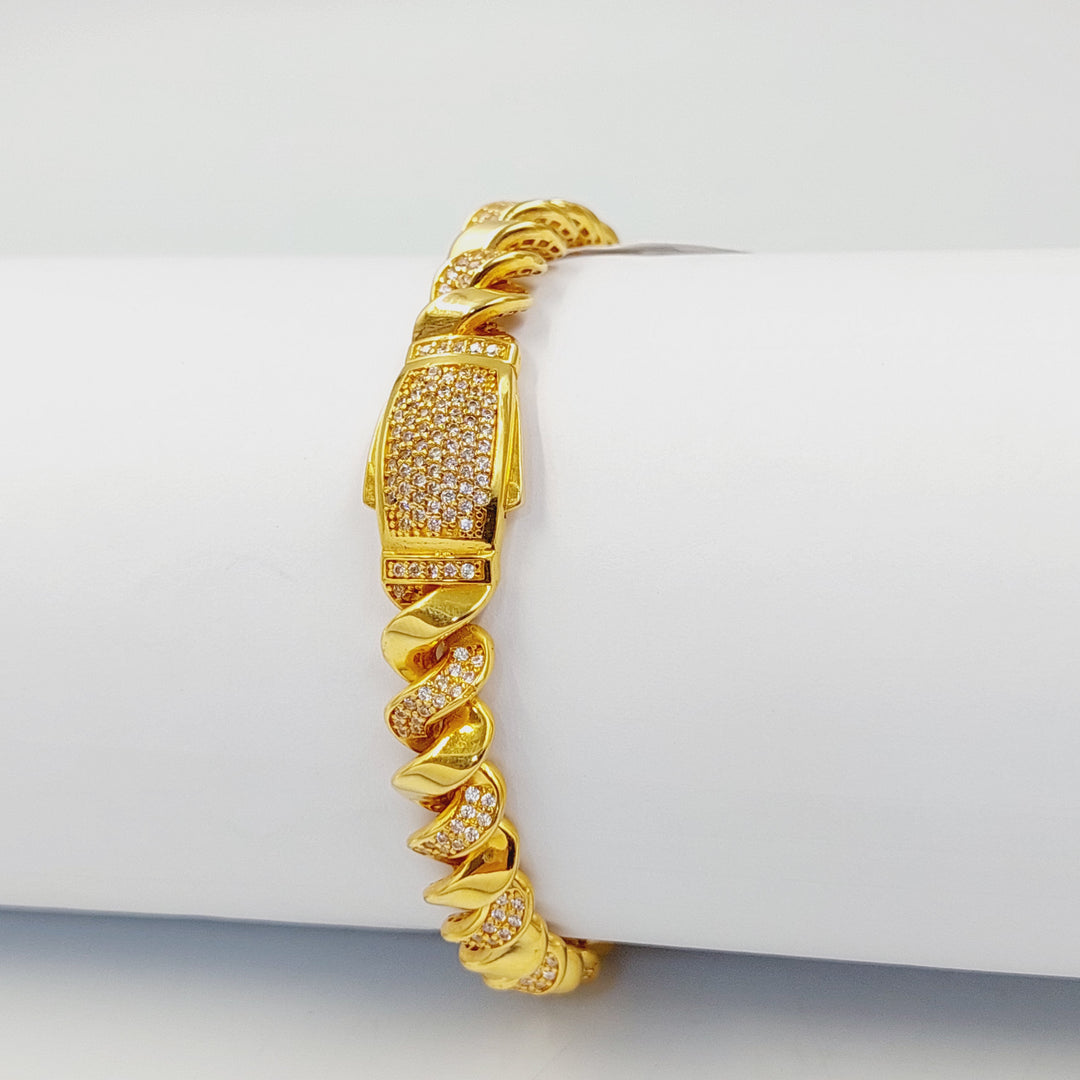 21K اسوارة اكسترا مرصع-مجوهرات الشيخ سعيد-Saeed Jewelry 