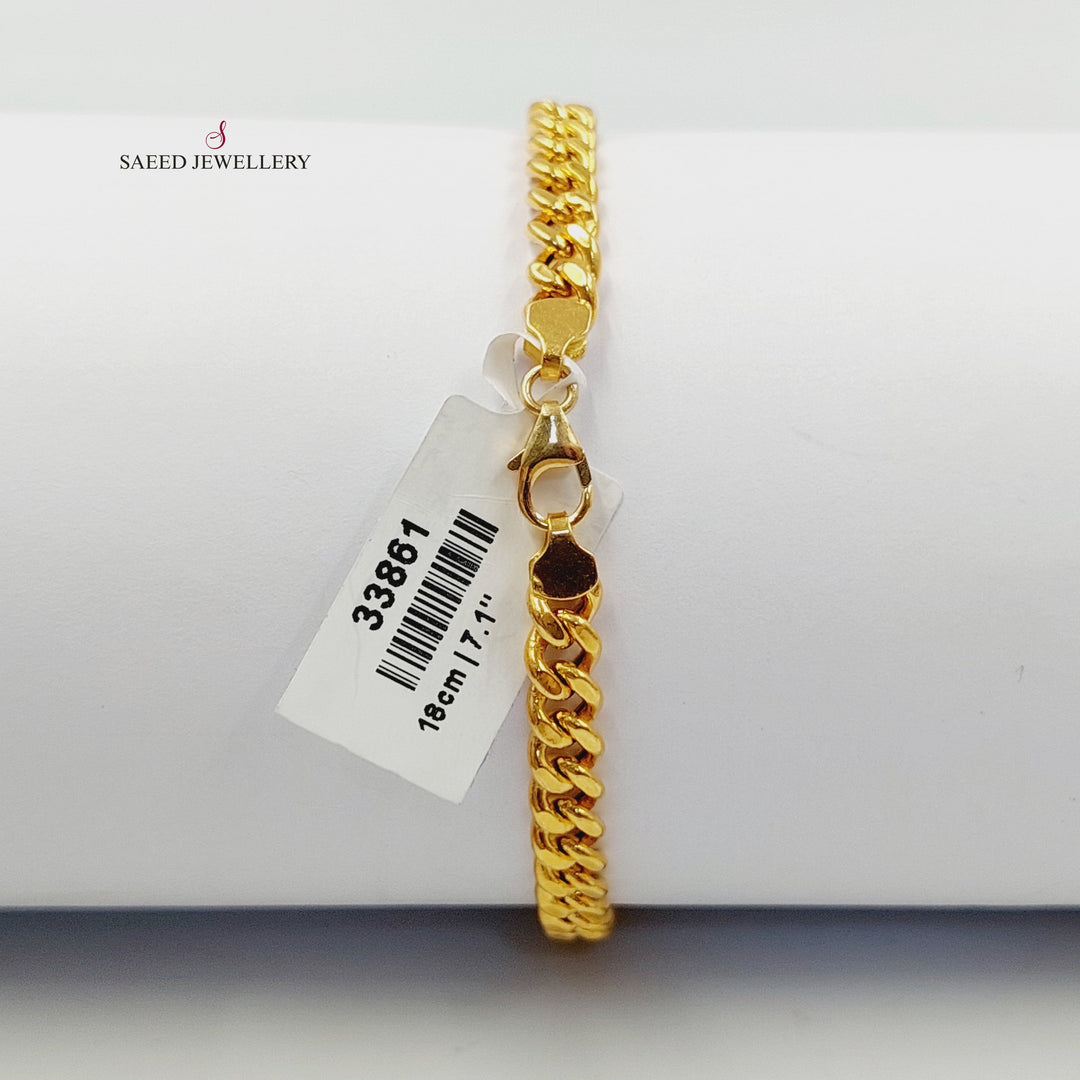 21K اسوارة اونصه مرصع-مجوهرات الشيخ سعيد-Saeed Jewelry 