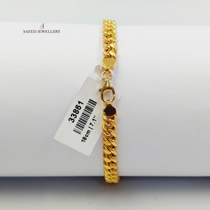 21K اسوارة اونصه مرصع-مجوهرات الشيخ سعيد-Saeed Jewelry 