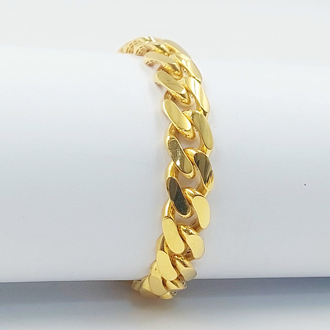 21K اسوارة جنزير مرصع-مجوهرات الشيخ سعيد-Saeed Jewelry 