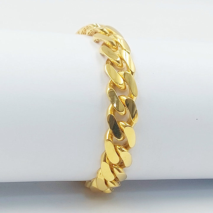 21K اسوارة جنزير مرصع-مجوهرات الشيخ سعيد-Saeed Jewelry 