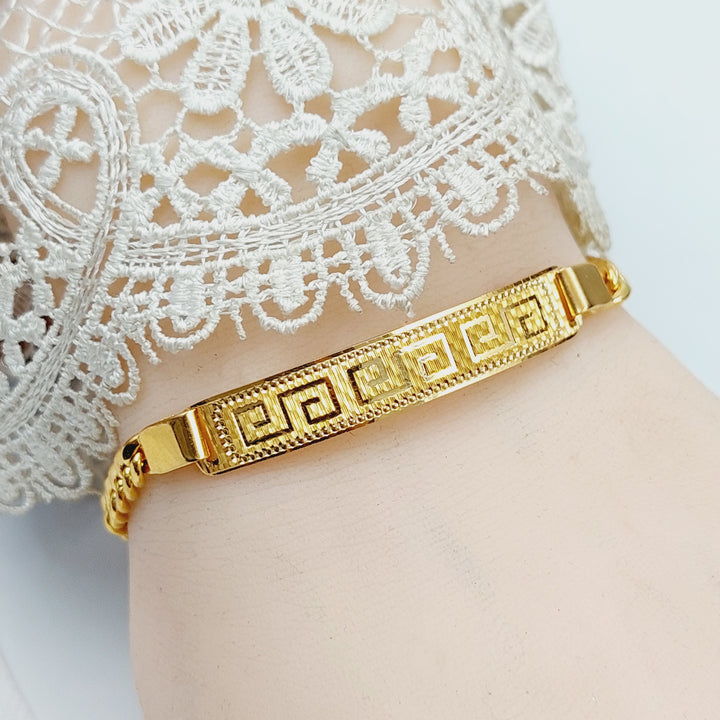 21K Gold Bar Bracelet by Saeed Jewelry - Image 5