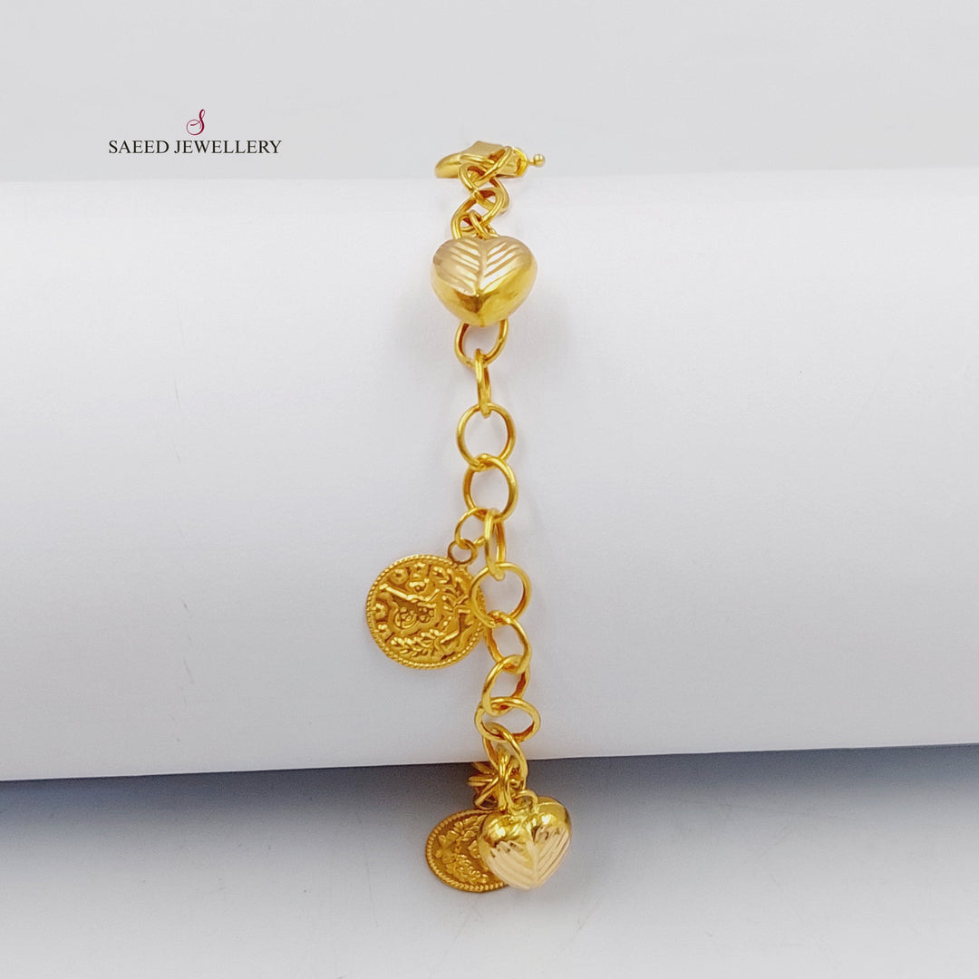 21K Gold Dandash Bracelet by Saeed Jewelry - Image 1