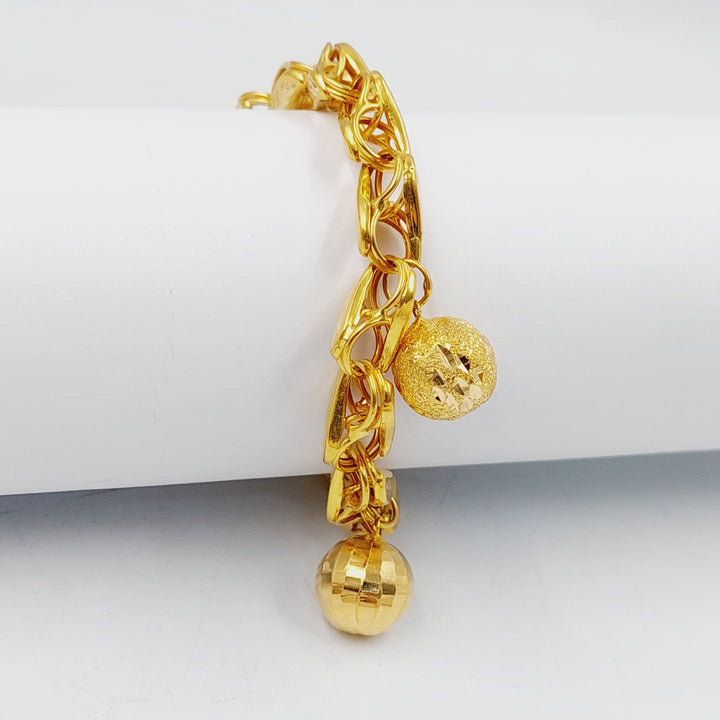 21K Gold Dandash Bracelet by Saeed Jewelry - Image 4