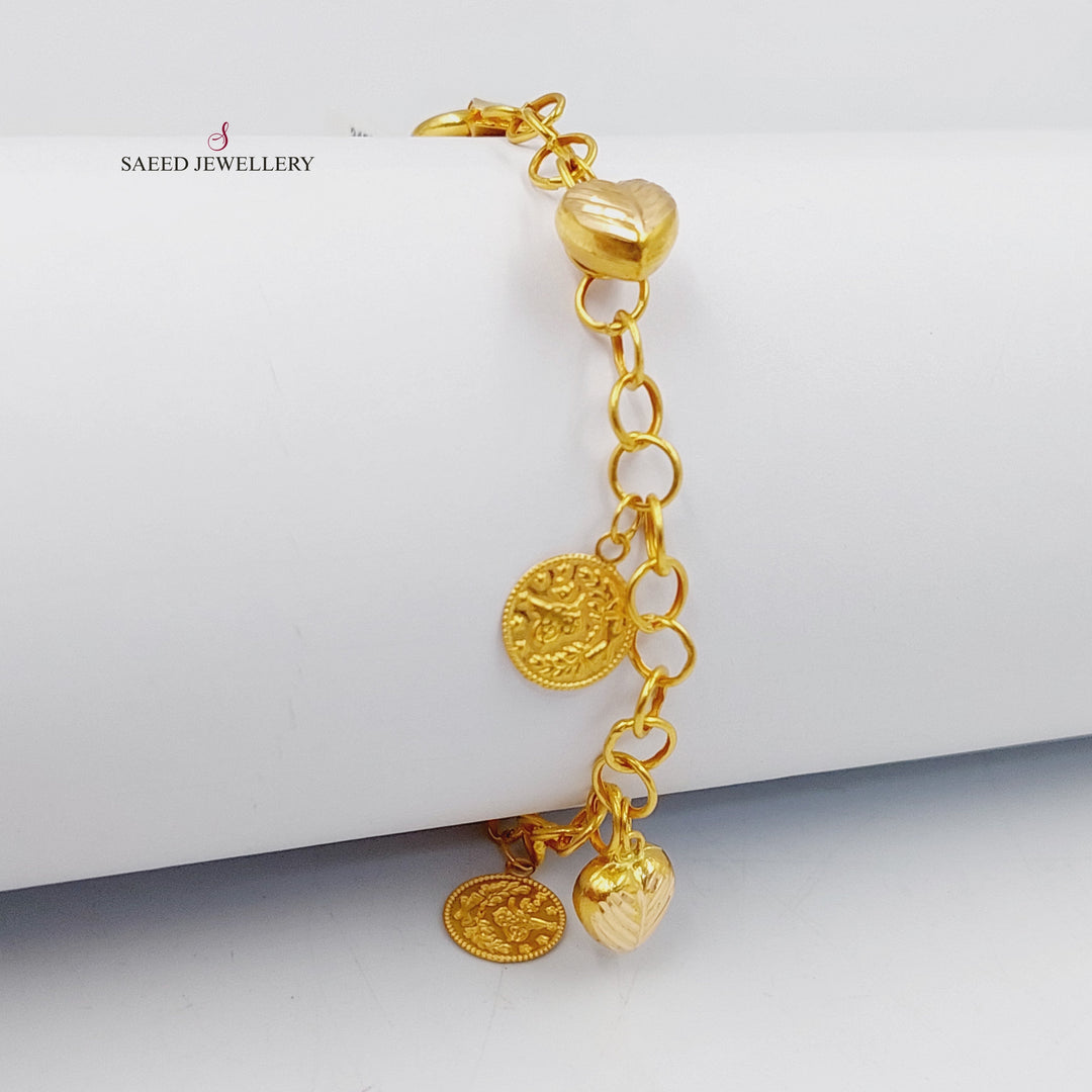 21K Gold Dandash Bracelet by Saeed Jewelry - Image 4