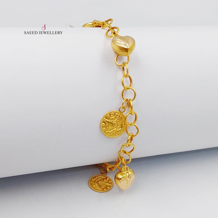 21K Gold Dandash Bracelet by Saeed Jewelry - Image 4