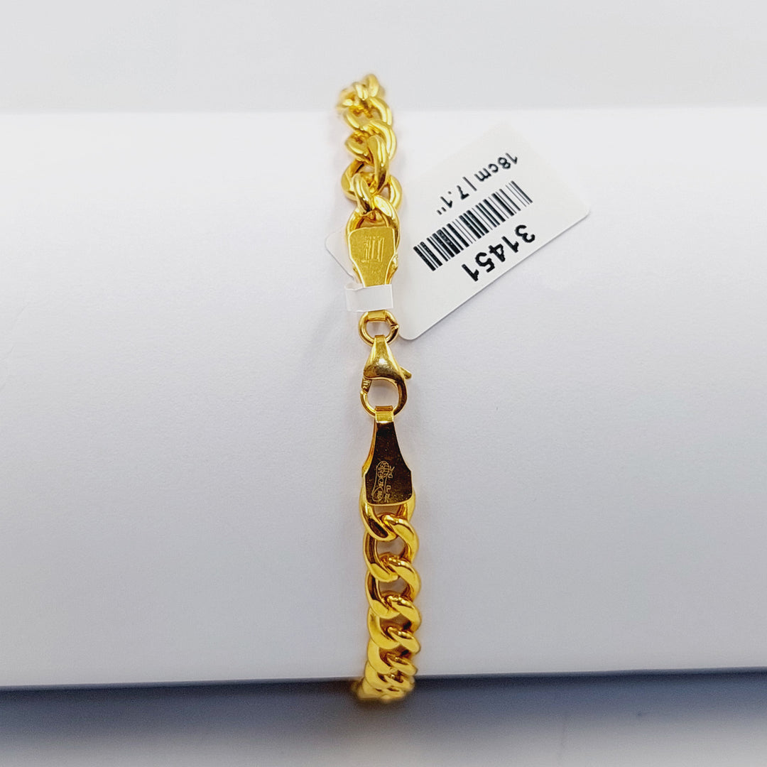 21K Gold Deluxe Infinite Bracelet by Saeed Jewelry - Image 2