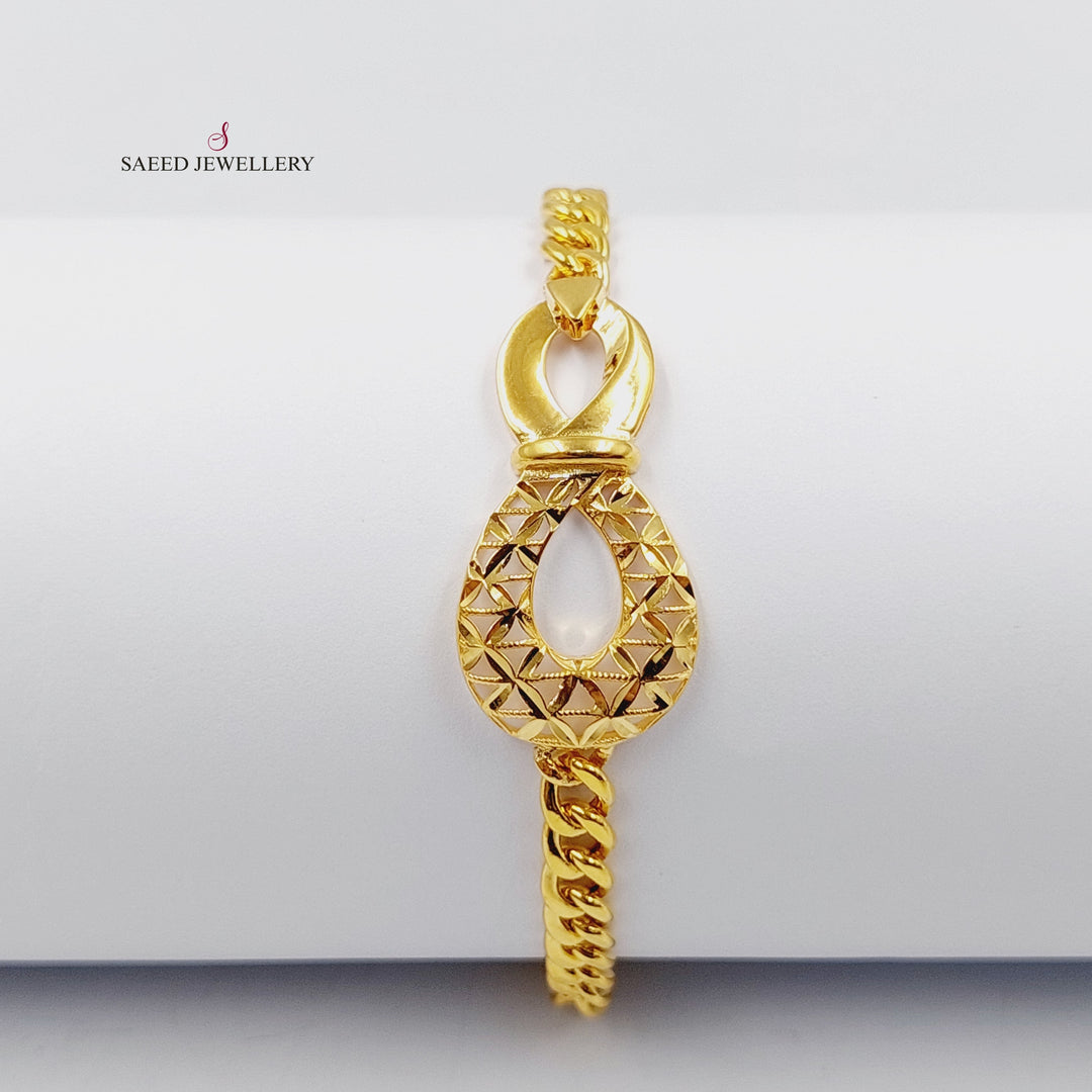 21K Gold Deluxe Infinite Bracelet by Saeed Jewelry - Image 1