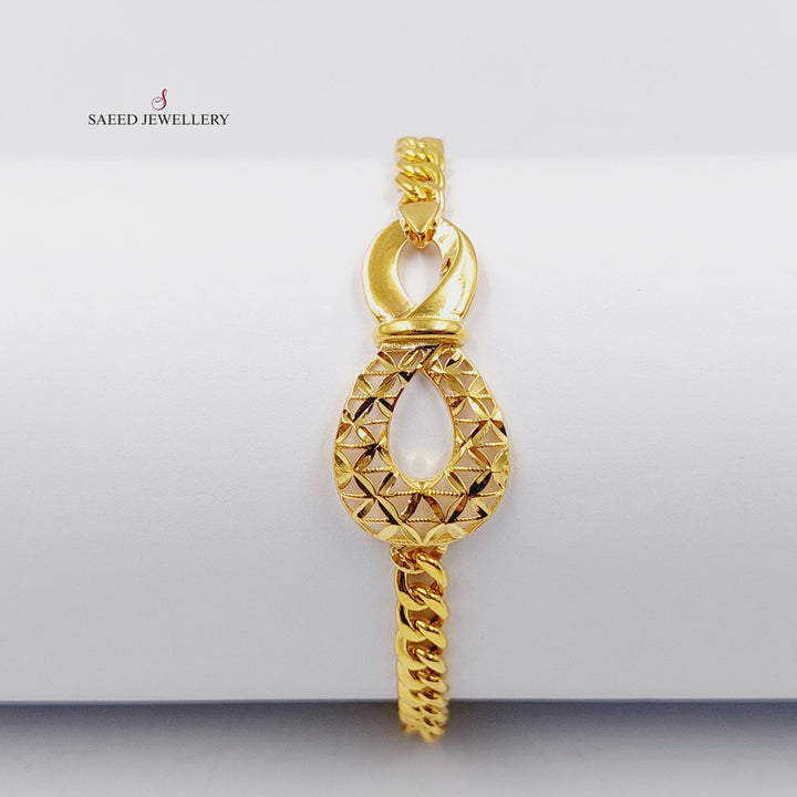 21K Gold Deluxe Infinite Bracelet by Saeed Jewelry - Image 1