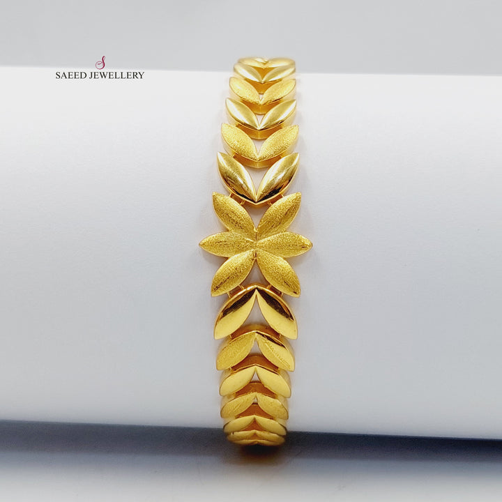 21K Gold Deluxe Spike Bracelet by Saeed Jewelry - Image 1