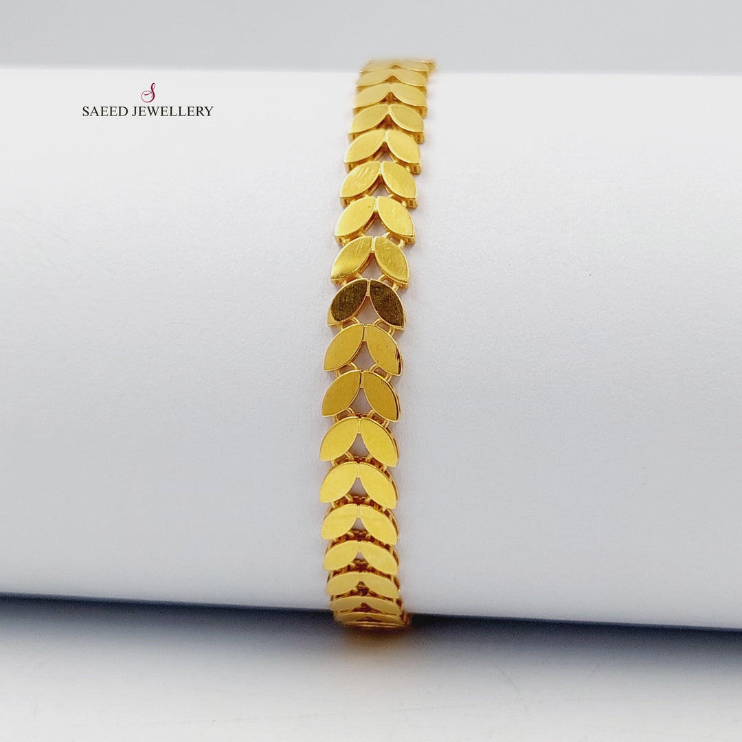 21K اسوارة سنبلة اكسترا-مجوهرات الشيخ سعيد-Saeed Jewelry 