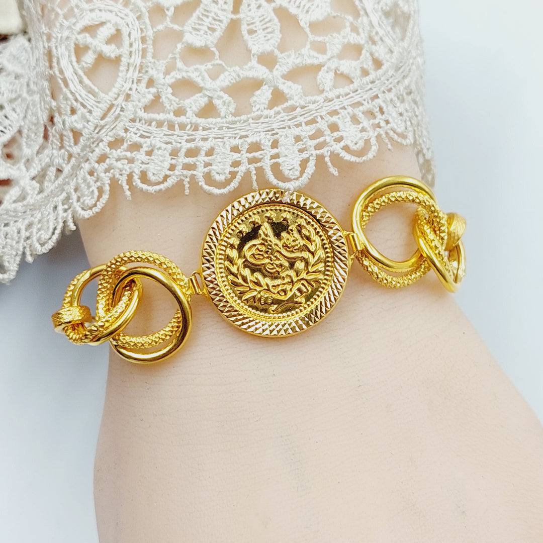 21K Gold Rashadi Bracelet by Saeed Jewelry - Image 5