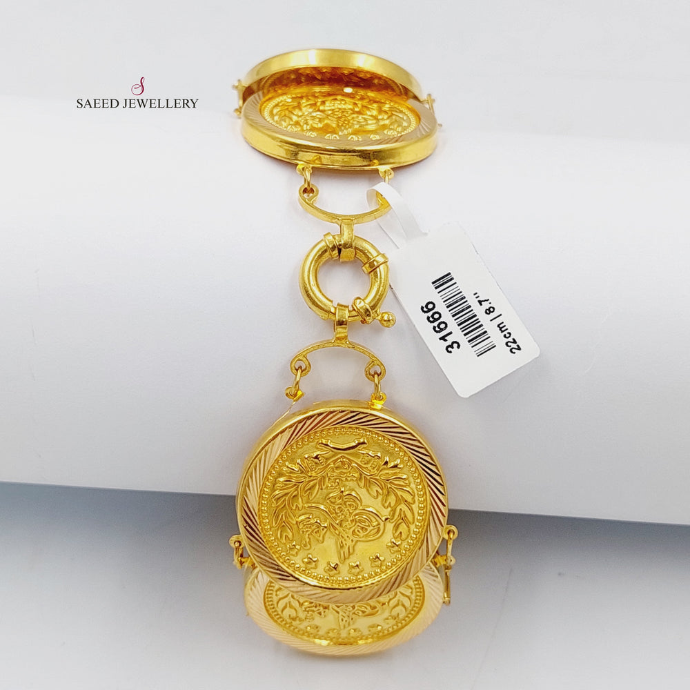21K اسوارة رشادي-مجوهرات الشيخ سعيد-Saeed Jewelry 