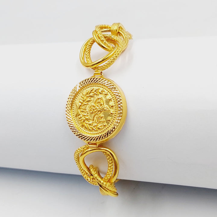 21K Gold Rashadi Bracelet by Saeed Jewelry - Image 3