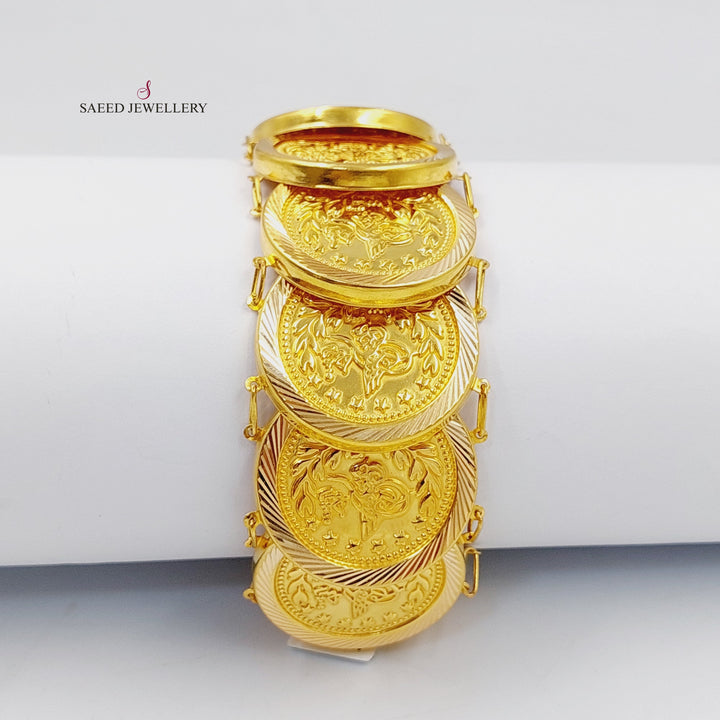 21K Gold Rashadi Bracelet by Saeed Jewelry - Image 4