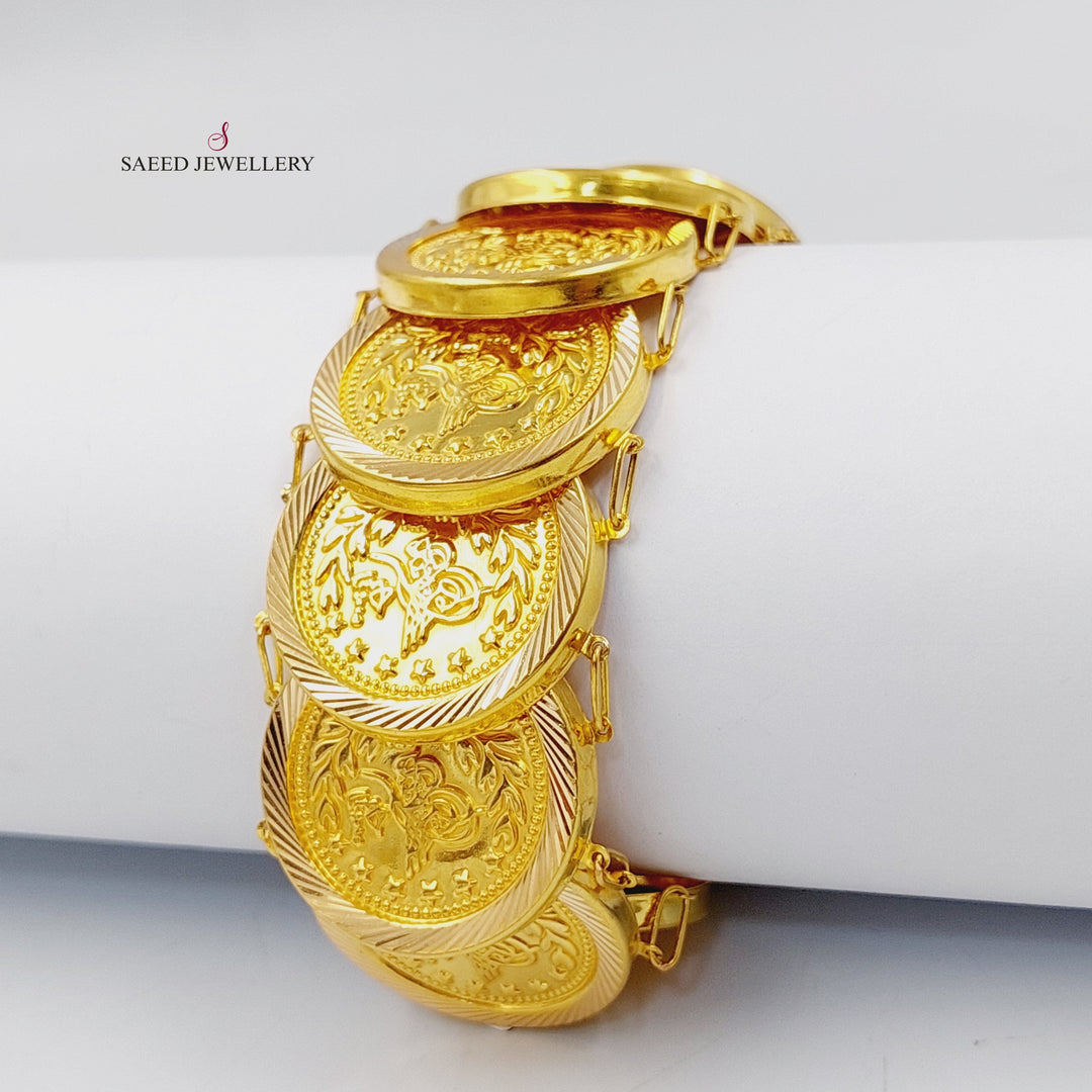 21K Gold Rashadi Bracelet by Saeed Jewelry - Image 6