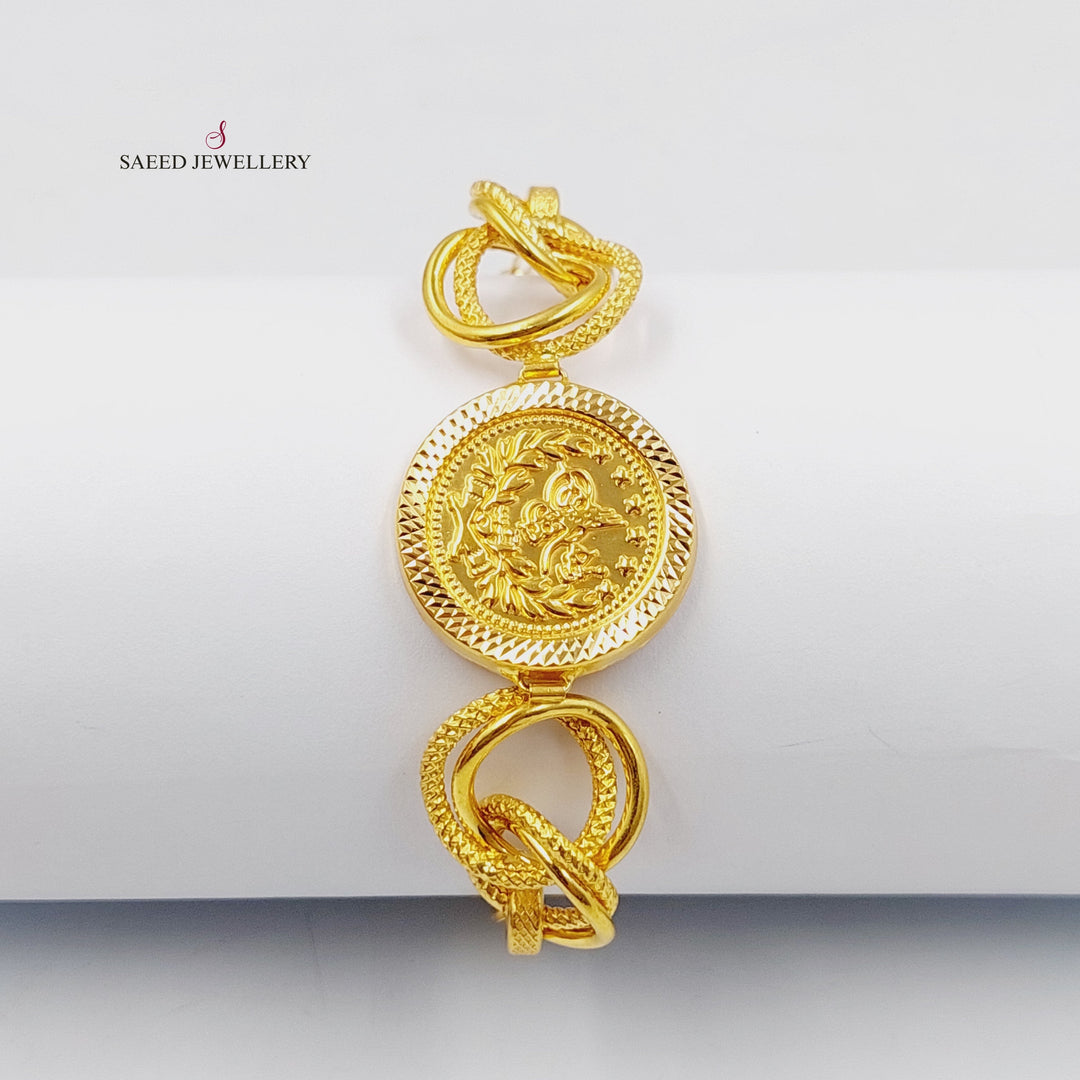 21K Gold Rashadi Bracelet by Saeed Jewelry - Image 1