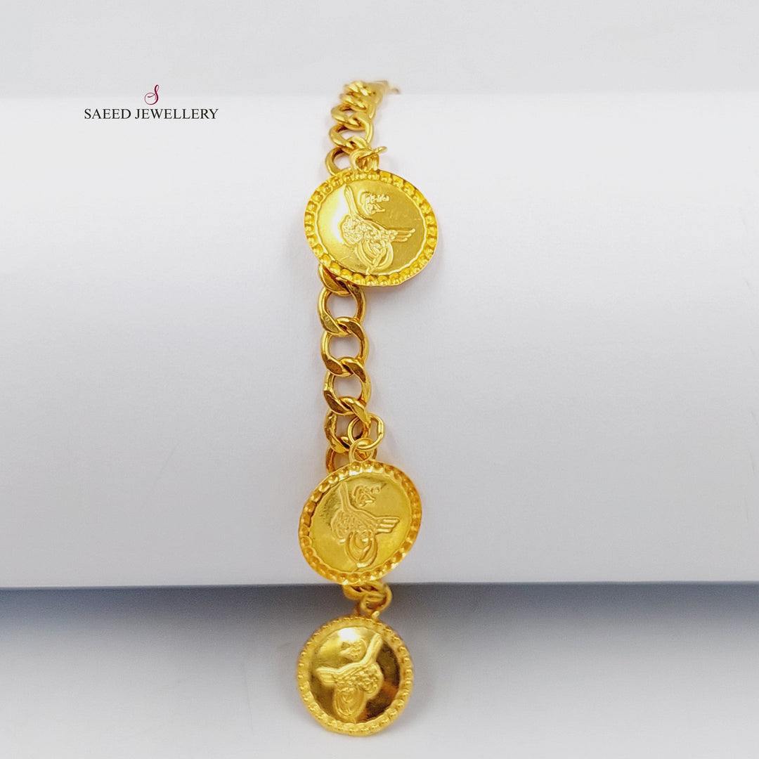 21K Gold Rashadi Dandash Bracelet by Saeed Jewelry - Image 4