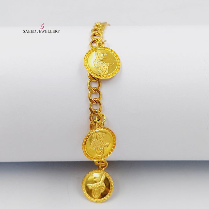 21K Gold Rashadi Dandash Bracelet by Saeed Jewelry - Image 4