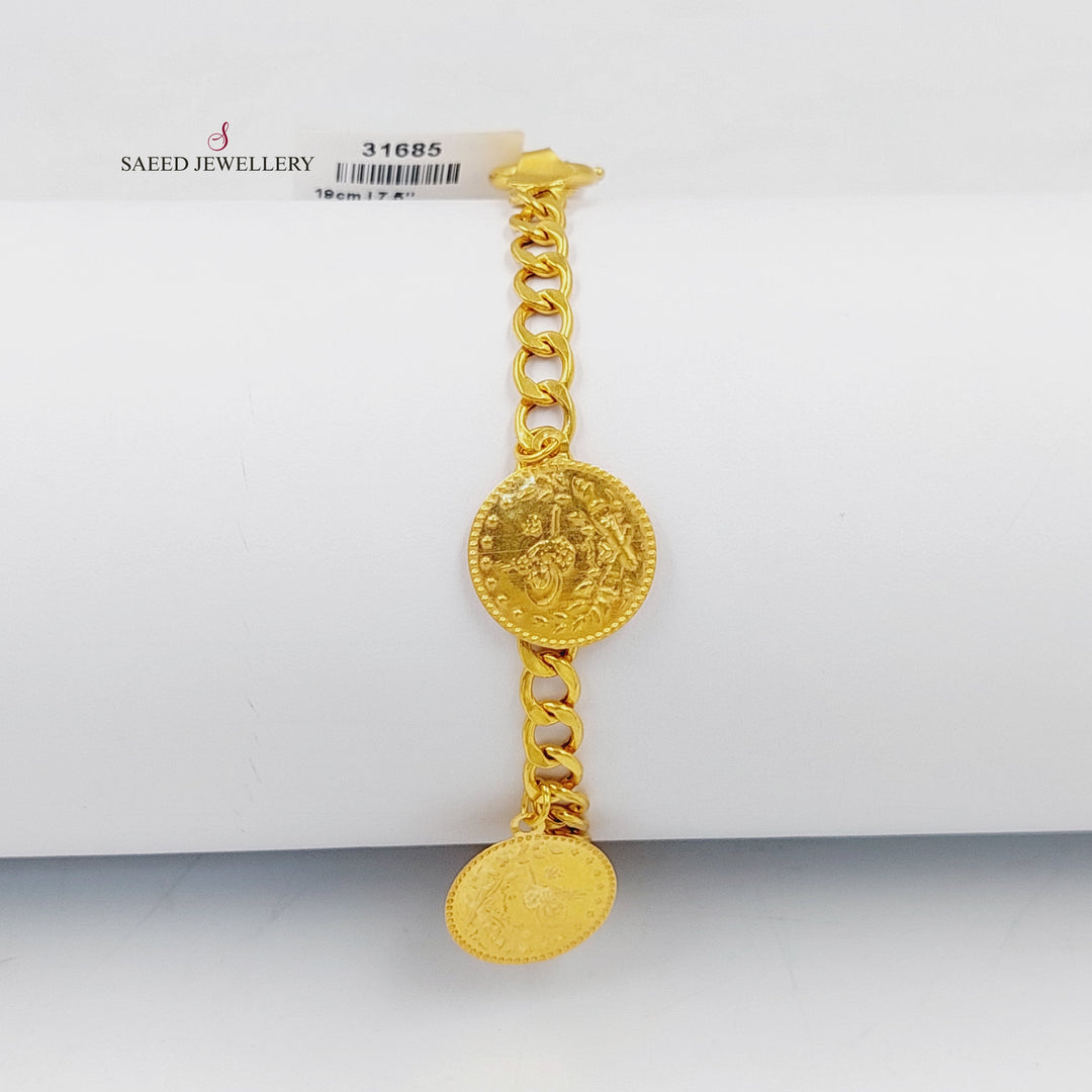 21K Gold Rashadi Dandash Bracelet by Saeed Jewelry - Image 4