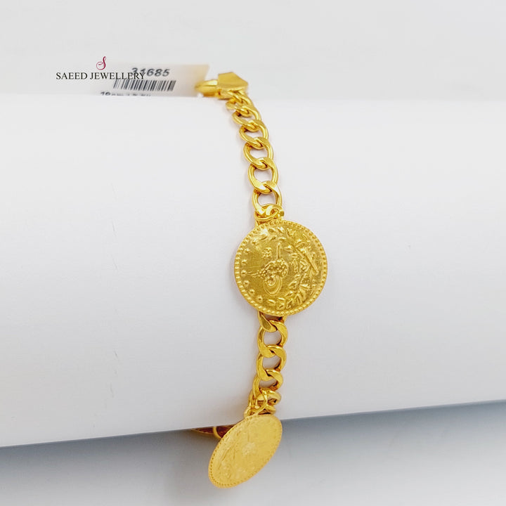 21K Gold Rashadi Dandash Bracelet by Saeed Jewelry - Image 1