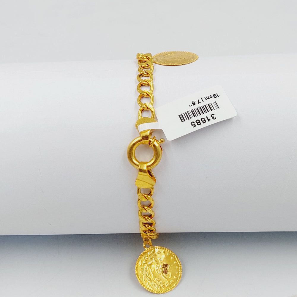 21K Gold Rashadi Dandash Bracelet by Saeed Jewelry - Image 2