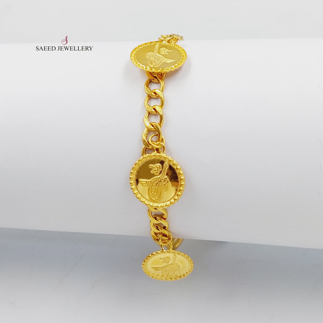 21K Gold Rashadi Dandash Bracelet by Saeed Jewelry - Image 2