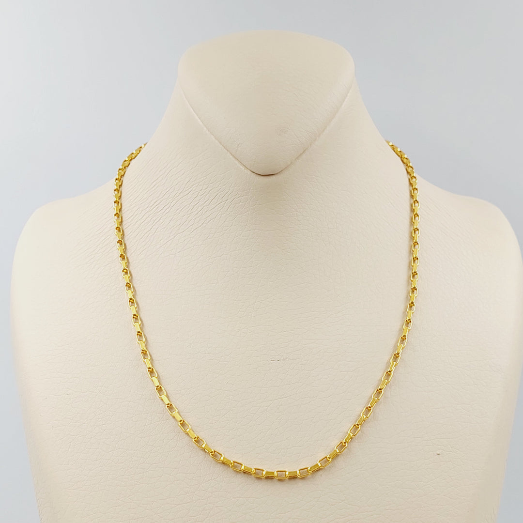 21K 2.5mm سنسال بوكس-مجوهرات الشيخ سعيد-Saeed Jewelry 