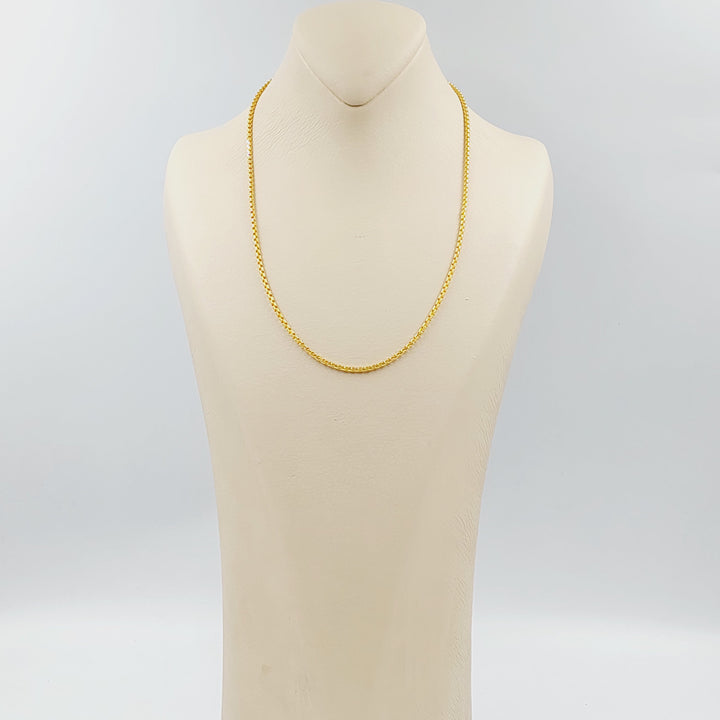 21K سنسال بوكس 2.5mm-مجوهرات الشيخ سعيد-Saeed Jewelry 