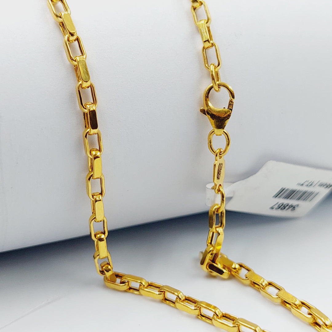 21K 2.5mm سنسال بوكس-مجوهرات الشيخ سعيد-Saeed Jewelry 