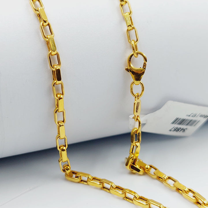 21K 2.5mm سنسال بوكس-مجوهرات الشيخ سعيد-Saeed Jewelry 