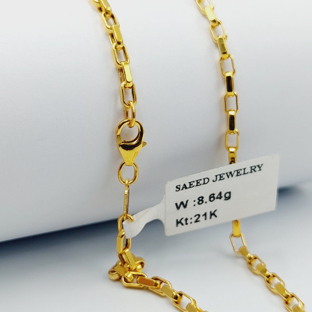 21K 2.5mm سنسال بوكس-مجوهرات الشيخ سعيد-Saeed Jewelry 