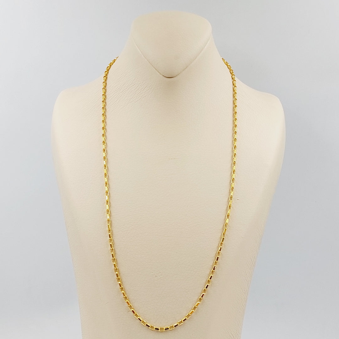 21K 2.5mm سنسال بوكس-مجوهرات الشيخ سعيد-Saeed Jewelry 