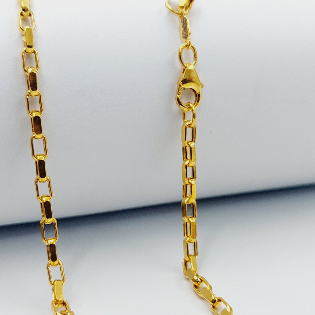 21K 2.5mm سنسال بوكس-مجوهرات الشيخ سعيد-Saeed Jewelry 