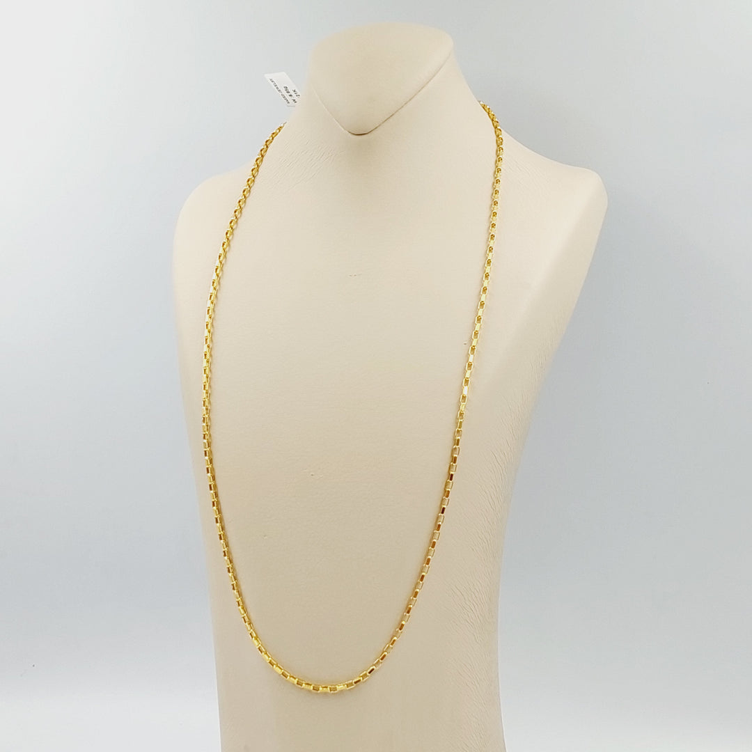 21K 2.5mm سنسال بوكس-مجوهرات الشيخ سعيد-Saeed Jewelry 