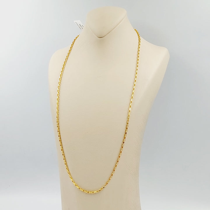 21K 2.5mm سنسال بوكس-مجوهرات الشيخ سعيد-Saeed Jewelry 