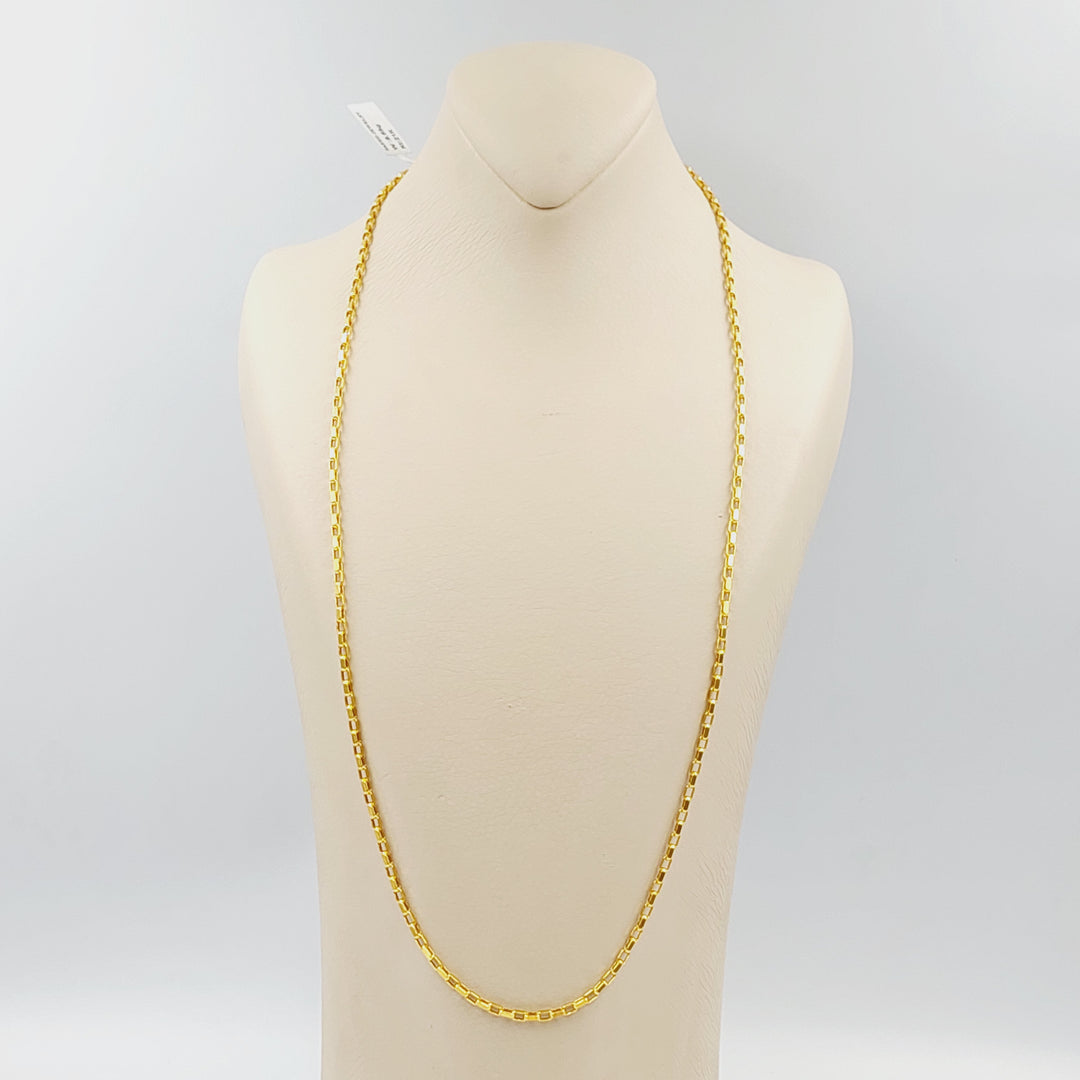 21K 2.5mm سنسال بوكس-مجوهرات الشيخ سعيد-Saeed Jewelry 