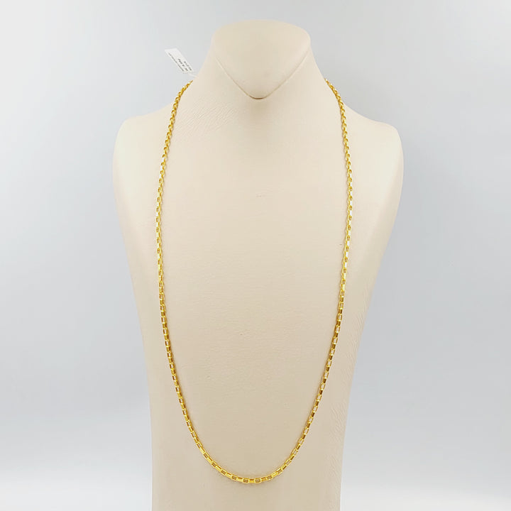 21K 2.5mm سنسال بوكس-مجوهرات الشيخ سعيد-Saeed Jewelry 