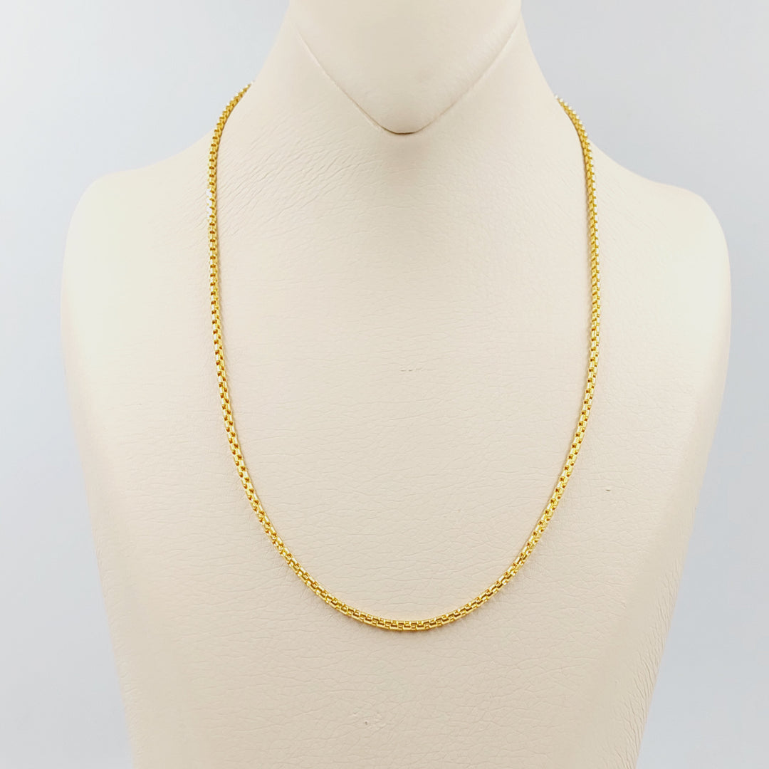 21K سنسال بوكس 2.5mm-مجوهرات الشيخ سعيد-Saeed Jewelry 